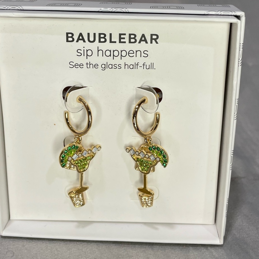 BaubleBar Margarita, Salt Shaker, and Shot Glass Earrings - Picture 1 of 5